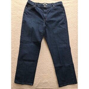 Womens Lee Relaxed Straight Leg Jeans Size 16 Medium Blue 36x30
